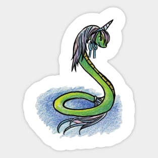 Unicorn Snake Sticker